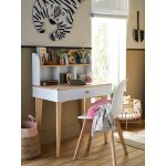 Bureau enfant scandi blanc / bois