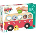 Bus de comptage 1 � 5 rouge