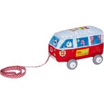 Bus sur roues en bois pour bébé multicolore Bus sur roues en bois pour bébé multicolore