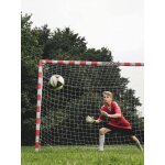 But de football pour jouer en famille blanc / rouge