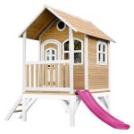 Cabane avec toboggan violet Cabane avec toboggan violet