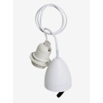 Cble et douille lectrique pour luminaires blanc