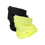 Cache - cou snood polyester noir / jaune
