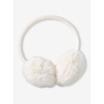 Cache - oreilles en fausse fourrure fille cru