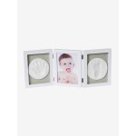 Cadre empreintes triptyque blanc