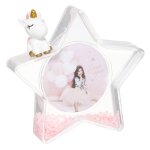 Cadre enfant anim� - licorne rose