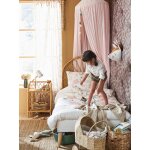 Cadre de lit confetti blanc / bois