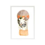 Cadre mural enfant z�bre ballon multi coloured