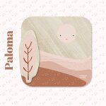 Cadre photo en bois paloma multicolore