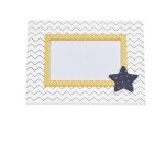 Cadre photo chevrons en mdf - hello blanc