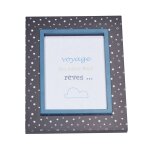 Cadre photo rectangle en mdf - lazare bleu