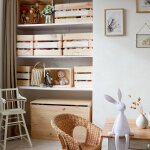 Caisse empilable 13462 bois clair