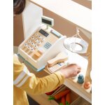 Caisse enregistreuse et ses accessoires en bois fsc multicolore
