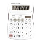 Calculatrice de bureau 10 chiffres avec �cran � angle ajustable blanc