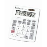 Calculatrice de bureau 12 chiffres avec double alimentation blanc