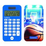 Calculatrice de poche basketball avec couvercle de protection, fonctions classiques et volues,  piles ...