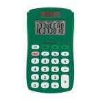 Calculatrice de poche verte 8 chiffres vert