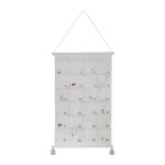 Calendrier de l'avent en coton standard 100 by oeko - tex gris