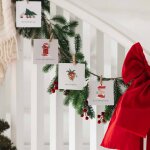 Calendrier de l avent en famille beige