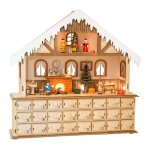 Calendrier de l'avent illumin salon beige