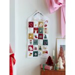 Calendrier de l'avent merry christmas blanc imprim�