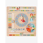Calendrier en bois fsc multicolore