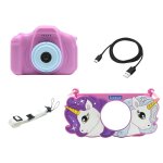 Camera avec protection licorne multicolore