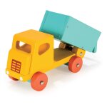 Camion benne en bois jouet rtro classique multicolor