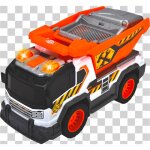 Camion benne orange