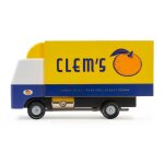 Camion de livraison clem en bois de htre massif yellow