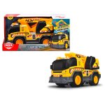 Camion excavateur jaune
