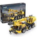Camion grue 658 pi�ces jaune