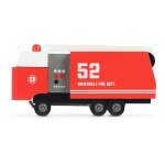 Camion de pompier - bois de htre massif red