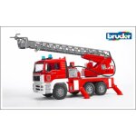 Camion de pompiers man avec pompe  eau multicolore