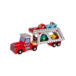 Camion porte - voitures rouge