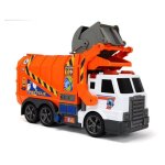 Camion poubelle avec fonction de vidange orange
