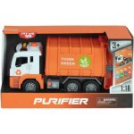 Camion poubelle son et lumière 30cm orange Camion poubelle son et lumière 30cm orange