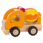Camion toupie en bois orange