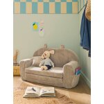 Canap� chauffeuse ours velours beige