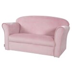 Canapé club en velours doux pour enfant - rembourré en mousse - lil sofa rose pastel Canapé club en velours doux pour enfant - rembourré en mousse - lil sofa rose pastel
