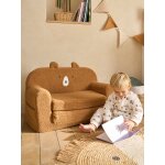 Canapé convertible en mousse et sherpa ourson camel Canapé convertible en mousse et sherpa ourson camel