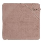 Cape de bain chat rose fonc�