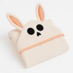 Cape de bain en coton bio alaska blanc