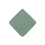 Cape de bain �ponge en coton 75x75cm vert