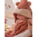 Cape de bain et gant h�risson rouille