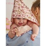 Cape de bain et gant latika rose imprim�