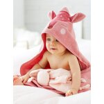 Cape de bain et gant de toilette biche blush