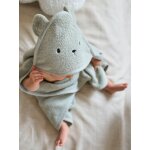 Cape de bain + gant de toilette bio * amande