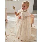 Cape  toiles et paillettes + baguette blanc