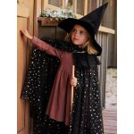 Cape � �toiles et paillettes + baguette noir
